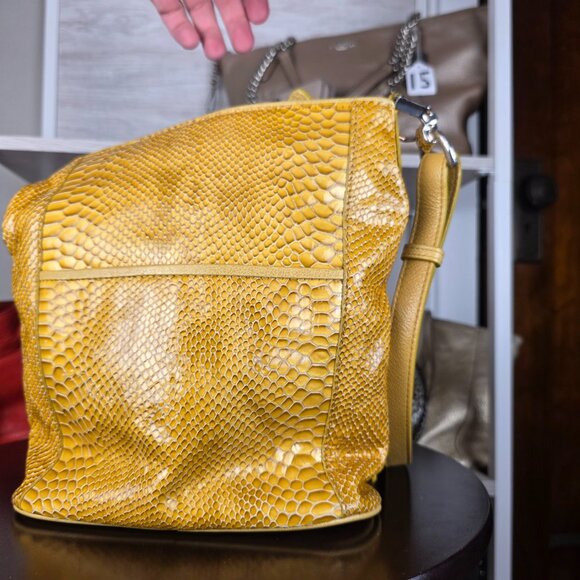 Brighton Yellow adjustable shoulder Sprite Marygold Purse E409957 - Picture 3 of 16